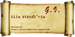 Gila Viktória névjegykártya